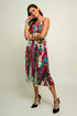 Odette Pleated Midi Dress - Battenburg
